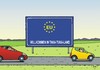 Cartoon: Europäische Union (small) by JotKa tagged europäische union eu grenzsperrungen grenzkontrollen gipfel sonderwege einzellösungen kontingente flüchtlingskontingente flüchtlingskrise eurokrise destabilisierung osteuropa westeuropa koaltion der willigen selma lagerlöf pippi langstrumpf takatukaland z