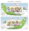 Cartoon: Ferienzeit (small) by JotKa tagged ferien urlaub reisen mallorca beziehungen beziehungskrisen liebe schmerz trennung eifersucht sie er mann frau fliegen flugzeug passagiere