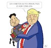 Cartoon: Gutes Verhältnis (small) by JotKa tagged präsident,donald,trump,kim,jong,uns,usa,korea,nordkorea,twitter,atomwaffen