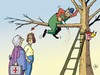 Cartoon: Herbstzeit (small) by JotKa tagged herbst jahreszeiten garten gartenarbeit bäume heimwerker säge unfall hilfe mann frau experten unfallverhütung erste
