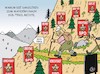 Cartoon: Hintergründe (small) by JotKa tagged merkel schulz urlaub wandern süd tirol wahlkampf bundestagswahl kanzlerkandidaten politik politiker berge flucht parteienwerbung werbeplakate freizeit erholung