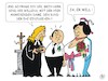 Cartoon: Ja er will (small) by JotKa tagged otto ehe beziehungen mann frau er sie liebe hochzeit kirche trauung pastor pfarrer