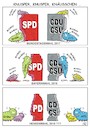 Cartoon: KNUSPER KNUSPER (small) by JotKa tagged wählerschwund,wählerwechsel,stimmenverluste,bundestagswahlen,landtagswahlen,parteien,politiker,vertrauen,cdu,csu,spd,grüne,fdp,afd,linke