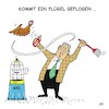 Cartoon: Kommt ein Flügel geflogen (small) by JotKa tagged afd der flügel gauland höcke rechtspopulisten rechtsradikale neo nazis demokratie parteinen politiker rechtsruck europa