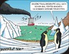 Cartoon: Kreuzfahrt 3 - Cruise ship (small) by JotKa tagged kreuzfahrt kreuzfahrtschiff touristen tourismus tourismuskonzerne veranstalter urlaub urlaubsreisen sonne strand meer pinguin eismeer arktis antarktis gletscher eis schnee natur naturschutz globalisierung müll müllberge abfall tiere artenschutz ruhestörun