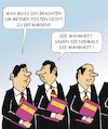 Cartoon: Minister beim Amtsantritt (small) by JotKa tagged minister ämter amtsantritt wahrheit lügen politik fracktionszwang freie meinung politiker parteien