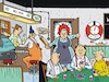 Cartoon: Nachts in der Kneipe (small) by JotKa tagged kneipe,bar,wirtschaft,männer,frauen,ehe,beziehungen,liebe,leid,hass,kartenspiel,freizeit,unterhaltung,er,sie,geld