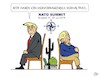 Cartoon: NATO Gipfel (small) by JotKa tagged nato summit brüssel trump merkel verteidigungsbudget prozent militärausgaben beziehungen gipfel verhältnis eiszeit politik politiker washington berlin