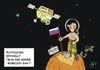 Cartoon: New Horizon erreicht Pluto (small) by JotKa tagged new,horizon,sonde,weltraumfahrt,nasa,forschung,planeten,pluto,sonnensystem,zwergplanet,wissenschaft,politik,putin,obama,usa,russland