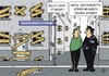 Cartoon: Obama kommt (small) by JotKa tagged obama,hannover,messe,eröffnung,ttip,merkel,usa,präsident,sicherheitsvorkehrungen,besuch,polizei