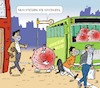 Cartoon: ÖPNV in der Krise (small) by JotKa tagged offentlicher personen nahverkehr öffentliche verkehrsmittel indivudalverkehr cornana virus krankheiten wirtschaft umsätze geweinn verlust mobilität gesellschaftl