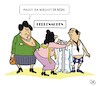 Cartoon: Passt (small) by JotKa tagged dressur otto mann frau er sie liebe ehe beziehungen stress erotik mode herrenmode kleidung handel verkauf schneider