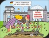 Cartoon: Politisches Sommerloch (small) by JotKa tagged politik,parteien,spd,cdu,fdp,csu,grüne,linke,sommerloch,hinterbänkler,wahlkampf,lügen,betrug,wahl,wähler,presse,medien,tv,bundestagswahl,nsa,energiewende,bundesbahn,rauchverbot,veggieday