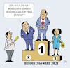 Cartoon: Regierungsauftrag (small) by JotKa tagged bundestagswahl kanzlerkandidaten regierungsbildung regierungsauftrag sondierungen koalitionen koalitionsverhandlungen wähler wahlen parteien cdu csu spd grüne