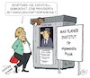 Cartoon: Sondierung (small) by JotKa tagged merkel,bundeskanzlerin,umfragen,regierung,regierungsbildung,wahl,2017,bundestag,sondierung,groko,spd,cdu,physik,max,planck,institut,jobbörse,arbeitsplätze,pförtner,umfragetief