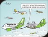 Cartoon: Cost savings (small) by JotKa tagged travel,fuelprice,low,cost,last,minute,sky,vacation,management