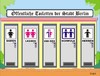 Cartoon: Uni-Sex WC (small) by JotKa tagged berlin steuergelder kreuzberg friedrichshain wowereit politik bezirksregierung geschlecht sexuell unentschlossene geschlechterrolle gender mainstreaming gleichstellung armes deutschland