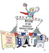 Cartoon: US Wahlkampfreden 3 (small) by JotKa tagged us wahlen joe biden donald trump white house demokraten republikaner elections politik politiker