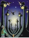 Cartoon: Wanderer - Hikers (small) by JotKa tagged wanderer wanderung nachtwanderung mond sterne hexen märchen sagen dunkelheit alpträume ängste gefahr nester fliegen mondlicht mitternacht geisterstunde gruselgeschichten science fiction felsen berge schlucht hikers walk night moon star fairy tale witches 