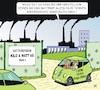 Cartoon: Wie sauber ist E-Mobilität? (small) by JotKa tagged emobil,individualverkehr,verkehr,transport,auto,elektroauto,batterien,akkus,umwelt,rohstoffe,raubbau,klima,co2,mobilität