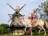 Cartoon: Don Quijote tilting at windmills (small) by azamponi tagged world cup 2010 sport