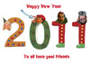 Cartoon: Happy New Year (small) by azamponi tagged new,year,wishes