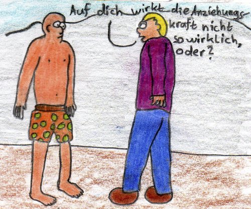 Cartoon: Anziehungskraft (medium) by Salatdressing tagged anziehungskraft,physik,forschung,erde,peinlich,blöd,dumm,wirken,wirkung,unterhose,unterwäsche,nackt,nackig