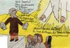 Cartoon: 10 Gebote (small) by Salatdressing tagged mose,moses,10,gebote,engel,gott,religion,christ,christen,israel,gläubig,gläubiger,kirche,beten,glauben,jünger,jesus,dumm,blöd,idiot,reli