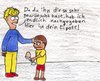 Cartoon: eiPod (small) by Salatdressing tagged apple,technik,mp3,player,musik,games,jugend,ipod,touch,nano,shuffle,eier,lebensmittel,alltag,vater,sohn,geschenk,dumm,blöd,salatdressing