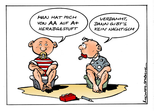 Cartoon: AAA (medium) by Micha Strahl tagged micha,strahl,aaa,ratingagenturen,rating,finanzkrise,staatsschulden,kreditwürdigkeit,finanzen,finanzmarkt,aaa,ratingagenturen,rating,finanzkrise,staatsschulden,kreditwürdigkeit,finanzen,finanzmarkt