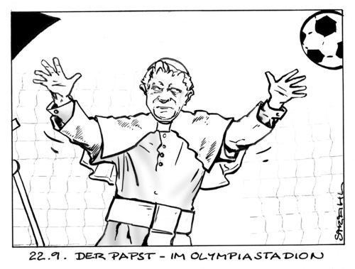 Papst im Olympiastadion Papst im Olympiastadion