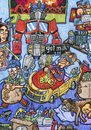 Cartoon: The Bedroom of Michael Bay (small) by maxardron tagged michael,bay,michaelbay,transformers,director,stevenspielberg
