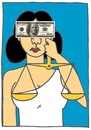 Cartoon: JUSTICE (small) by CIGDEM DEMIR tagged justice,money