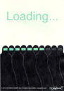 Cartoon: Loading... (small) by CIGDEM DEMIR tagged burka,loading,computer,islam,cigdem,demir,blacak,woman,2010,women