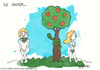 Cartoon: The first censorship (small) by CIGDEM DEMIR tagged cigdem,demir,censor