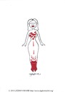 Cartoon: Woman in love.Woman in pain... (small) by CIGDEM DEMIR tagged cigdem demir woman women 2010 heart love red