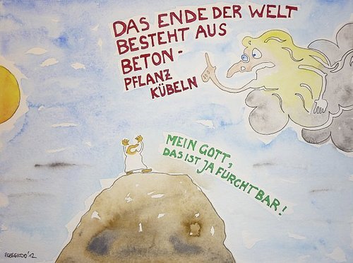 Cartoon: Das Ende der Welt... (medium) by Eggs Gildo tagged apokalypse