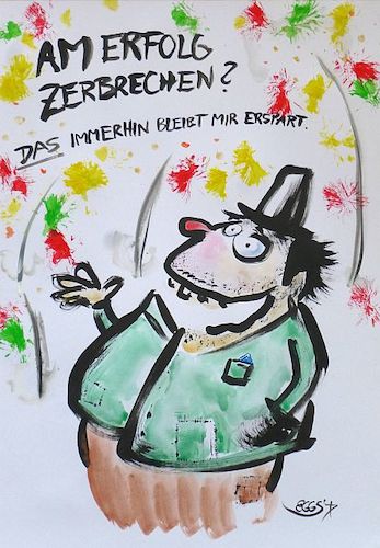 Cartoon: Erfolg (medium) by Eggs Gildo tagged erfolg,glück,pech,leben,egal