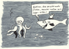 Cartoon: Haiflosse (small) by bertgronewold tagged hai,krake,handschuh
