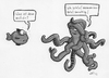 Cartoon: Unruhig (small) by bertgronewold tagged krake,unruhe,schlaf