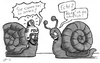 Cartoon: Was Schriftliches....Bitte (small) by bertgronewold tagged schnecke,rasen,polizei