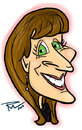 Cartoon: Angie Jordan (small) by rubel tagged angie,jordan