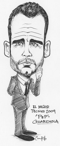 Cartoon: PEP GUARDIOLA (medium) by camarillo tagged guardiola