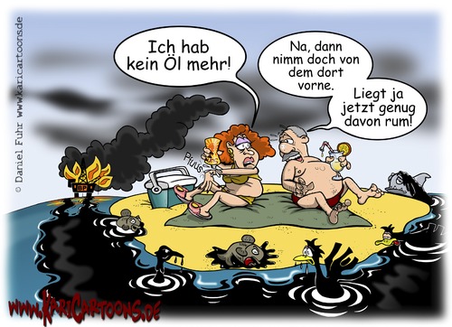 Cartoon: Amerikanische Traumstrandidylle (medium) by karicartoons tagged usa,urlauber,urlaub,unglück,umweltverschmutzung,umweltkatastrophe,tourist,strand,sandstrand,sand,rohöl,rauchwolke,paar,meer,katastrophe,karikatur,mexiko,von,golf,feuer,bp,bohrinsel,ölverschmutzung,ölteppich,ölquelle,ölbohrplattform,ölbohrinsel,öl,amerika