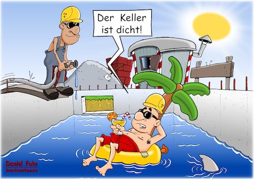 Cartoon: Keller dicht (medium) by karicartoons tagged außenwand,bau,bauarbeiter,baustelle,bautechnik,beton,betonwände,cartoon,dicht,dichtigkeit,drückendes,wasser,feuchtigkeit,hitze,keller,kellergeschoß,lustig,mauerwerk,prüfung,sommer,außenwand,bau,bauarbeiter,baustelle,bautechnik,beton,betonwände,cartoon,dicht,dichtigkeit,drückendes,wasser,feuchtigkeit,hitze,keller,kellergeschoß,lustig,mauerwerk,prüfung,sommer