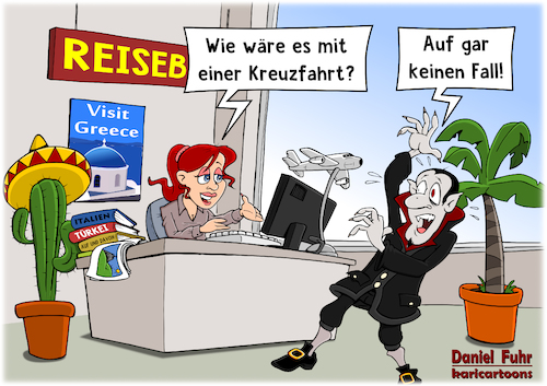 Cartoon: Kreuzfahrt (medium) by karicartoons tagged reisebüro,kreuzfahrt,vampir,service,kundenberatung,tourismus,tourismusbranche,beruf,arbeit,job,fachkraft,kunde,kundenorientiert,reisebüro,kreuzfahrt,vampir,service,kundenberatung,tourismus,tourismusbranche,beruf,arbeit,job,fachkraft,kunde,kundenorientiert