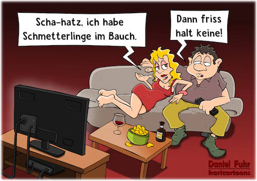 Cartoon: Schmetterlinge im Bauch (medium) by karicartoons tagged beziehung,beziehungsprobleme,cartoon,ehe,erotik,falsch,verstehen,fernsehabend,flaute,im,bett,frauenversteher,funny,humor,kommunikation,lustig,macho,mißverständnis,paar,partnerschaft,prolet,romantik,schmetterlinge,bauch,beziehung,beziehungsprobleme,cartoon,ehe,erotik,falsch,verstehen,fernsehabend,flaute,im,bett,frauenversteher,funny,humor,kommunikation,lustig,macho,mißverständnis,paar,partnerschaft,prolet,romantik,schmetterlinge,bauch,sex