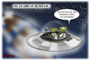 Cartoon: Leben auf Erden (small) by karicartoons tagged alien all außerirdische biologie astrobiologie entstehung erde fliegende untertassen kacken keime leben lebenskeime panspermie raumschiff theorie ufo universum weltall