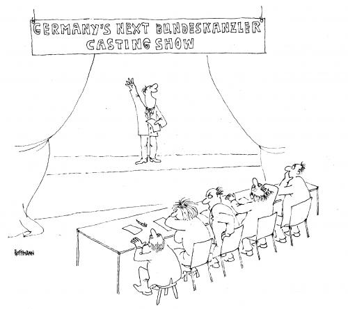 Cartoon: Bundeskanzler Casting (medium) by Frank Hoffmann tagged no,tag,