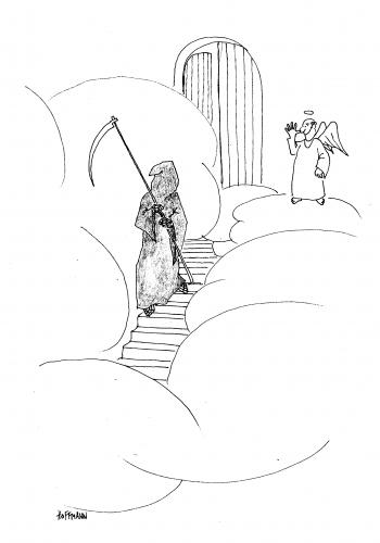 Cartoon: Zu spät (medium) by Frank Hoffmann tagged no,tag